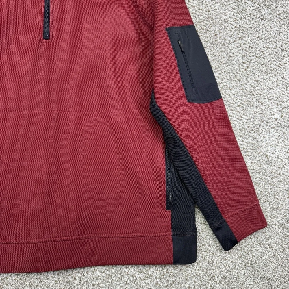 Alaskan Hardgear Gravel Tec Fleece Men's 2XL‎ XXL 1/4 Zip Pullover Jacket Red